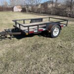 5x9 trailer with 3500lb axle and ramps